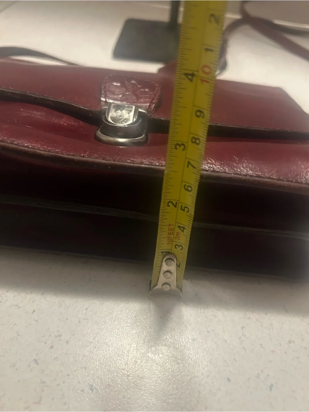 Patricia Nash Crossbody/Wristlet Bag in Dark Burgundy